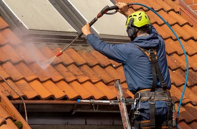 Démoussage et hydrofuge de toiture à Chambles